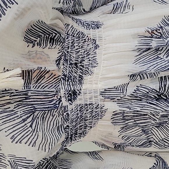 Lovestitch tropical blue and white maxi dress in size small. - Picture 6 of 10